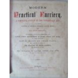 Modern Practical Farriery by W.J. Miles, William Mackenzie in half leather boards (front detached)