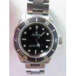 A Rolex Submariner Gents Steel Cased Wristwatch