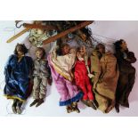 A Set of Six Victorian Puppets