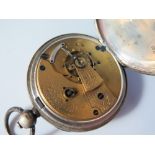 Waltham Pocket Watch signed Farringdon J. and  Wm. Ellery 2919148 in English sterling silver case