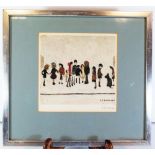 L.S. Lowry Signed Print, blind stamped