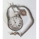 Ford Galloway & Son Birmingham Silver Cased Pocket Watch with fusee movement, Chester 1895 with