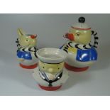 A Shelley Mabel Lucie Attwell Nursery Duck Tea Set