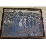 Large Photographic Print of George VI and Queen Mary, press photographs of Elizabeth II and