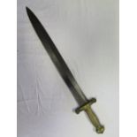 A French Napoleonic Period Gladius with brass grip, 63 cm