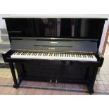 Kawai (c1960)
A 122cm Model K-8 upright piano in a bright ebonised case.