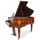 Broadwood  (c1903)
A 5ft 6in grand piano in a banded rosewood case with a lyre music stand,