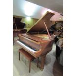 Boston (c1998)   
A 5ft 10in Model GP178 grand piano in a walnut satin case on square tapered legs,