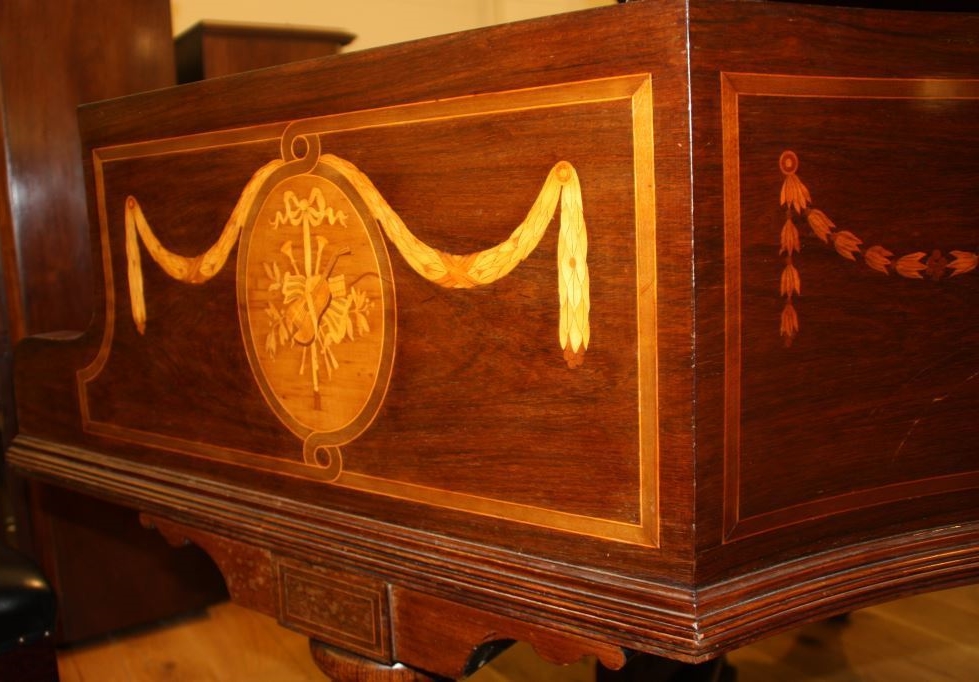 Broadwood  (c1903)
A 5ft 6in grand piano in a banded rosewood case with a lyre music stand, - Image 6 of 6