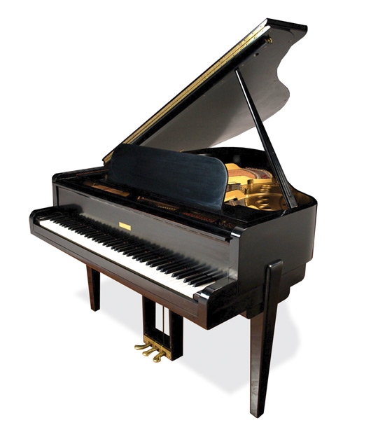 Steinway (c1944)
A 5ft 1in Model S grand piano in an ebonised Art Deco case with slender square