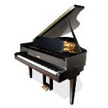 Steinway (c1944)
A 5ft 1in Model S grand piano in an ebonised Art Deco case with slender square