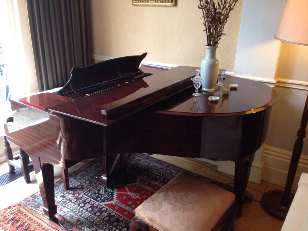 Steinway (c1936) 
A 5ft 1in Model S grand piano in a mahogany case on square tapered legs. - Image 3 of 3