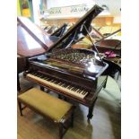 Steinway (c1896)  
A 6ft 2in 85-note Model A grand piano in a rosewood case on square tapered legs,