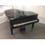 Steinway (c1915) 
A 5ft 10in Model O grand piano in a bright ebonised case on square tapered legs.