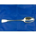 A George III silver fiddle pattern basting spoon, London 1804, by William Eley and William Fearn,