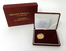 Royal Mint, The Battle of Trafalgar, 2005, £5 22ct coin, 39.94g, cased