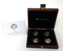 Queen Elizabeth II 80th birthday Gibraltar, 4 gold sovereigns, 2006, 22ct, 7.98g each, cased