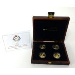 Queen Elizabeth II 80th birthday Gibraltar, 4 gold sovereigns, 2006, 22ct, 7.98g each, cased