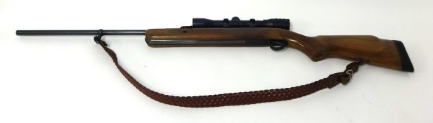 BSA Airspotters 177 calibre rifle with silencer, gun sight, case and pellets