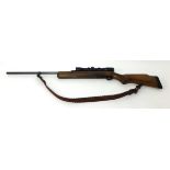 BSA Airspotters 177 calibre rifle with silencer, gun sight, case and pellets