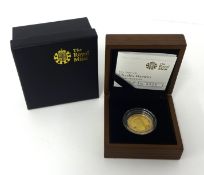 Royal Mint, Charles Darwin £2 gold proof coin, 15.93g, cased