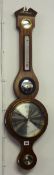 A reproduction mahogany cased Cornitti five glass barometer