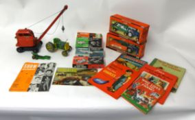 Scalecraft models boxed, Brittan's farm models boxed t/g with various old toys, tinplate crane,