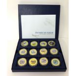 Westminster 'The History of Flight Centenary Collection', twelve gold plated coins