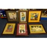 Collection of twelve framed BERYL COOK open prints