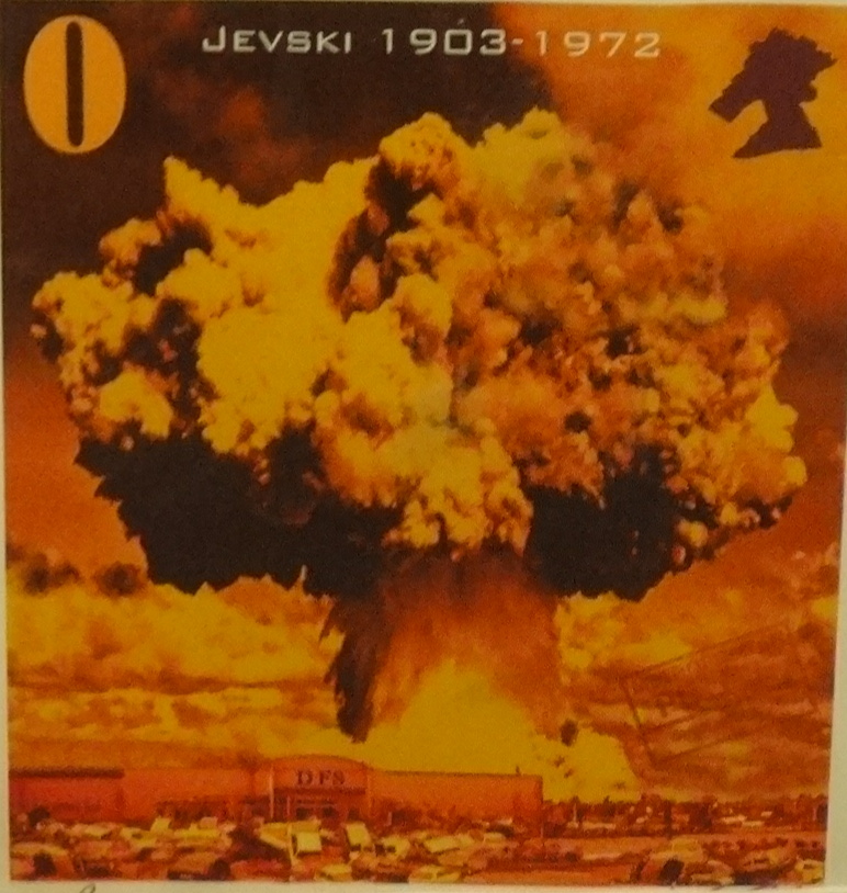 Poster, Jebski 1903-1972 by James Cauty (born 1956) with pencil signature A P, 30cm x 27cm