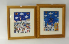 Brian Pollard Limited edition print 'Red Arrows' No 228/250 and four others including cards