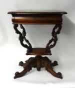 Reproduction Victorian work table,73cm