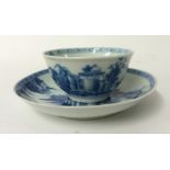 Nan King cargo porcelain blue and white tea bowl and saucer
