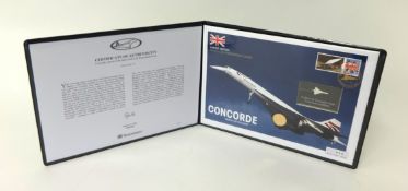 Westminster Concorde Queen of The Skies gold coin presentation cover signed by Tony Benn with £1