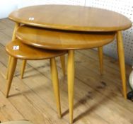 Ercol 'Pebble' nest of tables and coffee table