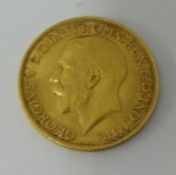 George V 1915 gold sovereign