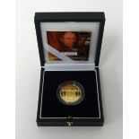 Royal Mint, 200 Anniversary of The Steam Locomotive, 2004, 22ct gold proof £2 coin, 15.97g, cased