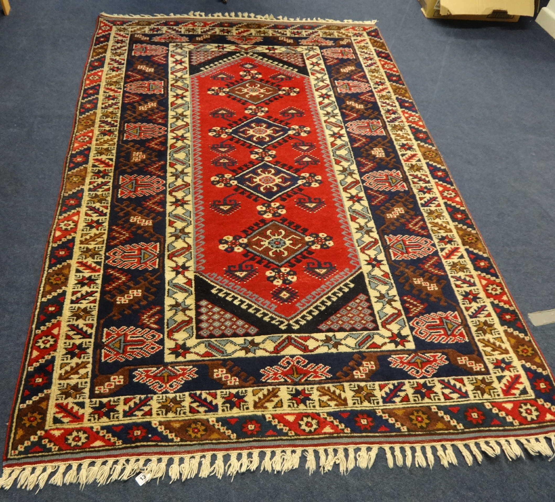 Patterned rug, Turkish, Dosmealti, 236cm x 158cm