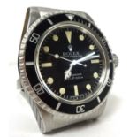 Gents Rolex Submariner stainless steel wrist watch with original box, purchased new circa 1981 and