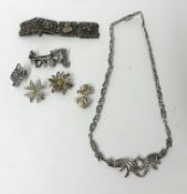 Various filigree jewellery including 'St.Helena' silver bracelet etc.