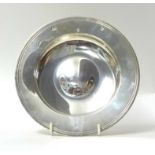 Modern silver Mappin and Webb dish, 19.5cm diameter, 13.16 oz,