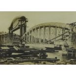 Five old photographs of Saltash including Royal Albert Bridge, after T.ALLEN engraving 'Trematon