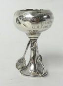 George V tennis trophy, 1924, 29.9g, 8cm tall