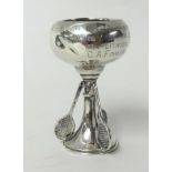 George V tennis trophy, 1924, 29.9g, 8cm tall