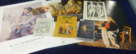 R.O.LENKIEWICZ collection of memorabilia including three posters, booklets, catalogue and video