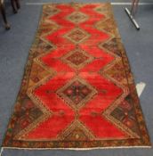 Iranian rug, Zanjan, approximately 246cm x 110cm