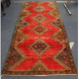 Iranian rug, Zanjan, approximately 246cm x 110cm