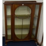 Edwardian mahogany display cabinet