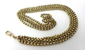 9ct gold chain, approximately 70cm long, 31.2g