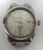 A well kept new Gents Omega Seamaster stainless steel wrist watch, with warranty card dated 2007, in